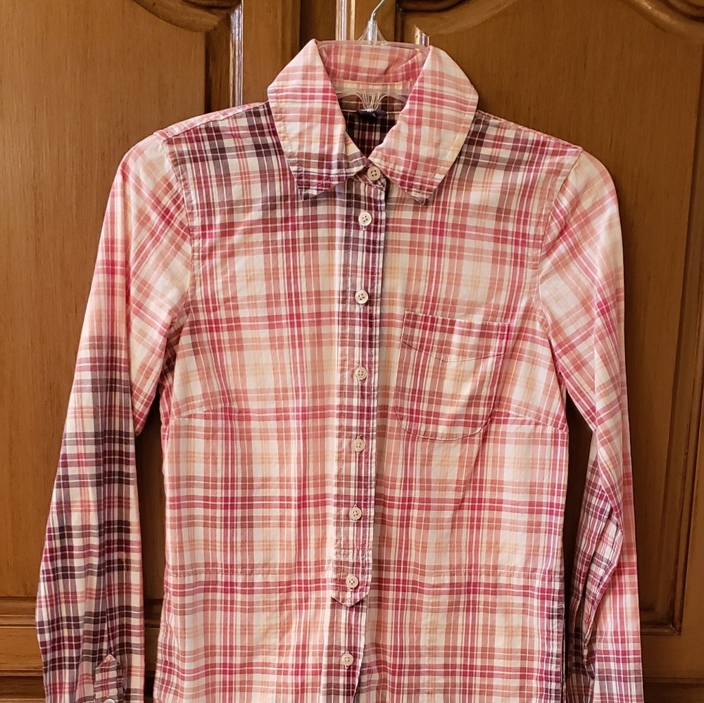 Plaid Button Down Tunic - image 2